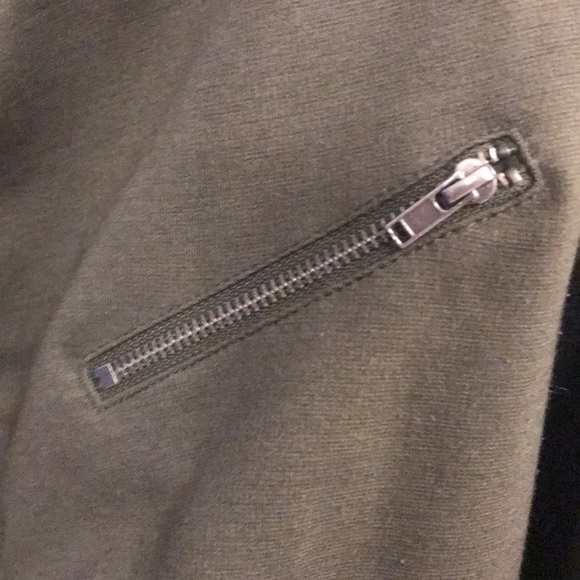 XS Mossimo Green/ Black jacket. Super cute - Picture 4 of 5